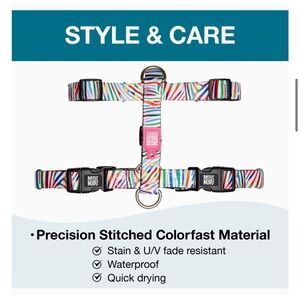 Max and Molly L Magic Zebra Dog H-Harness